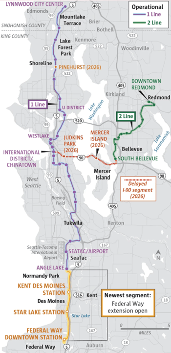 12 Minutes from federal way link lightrail station